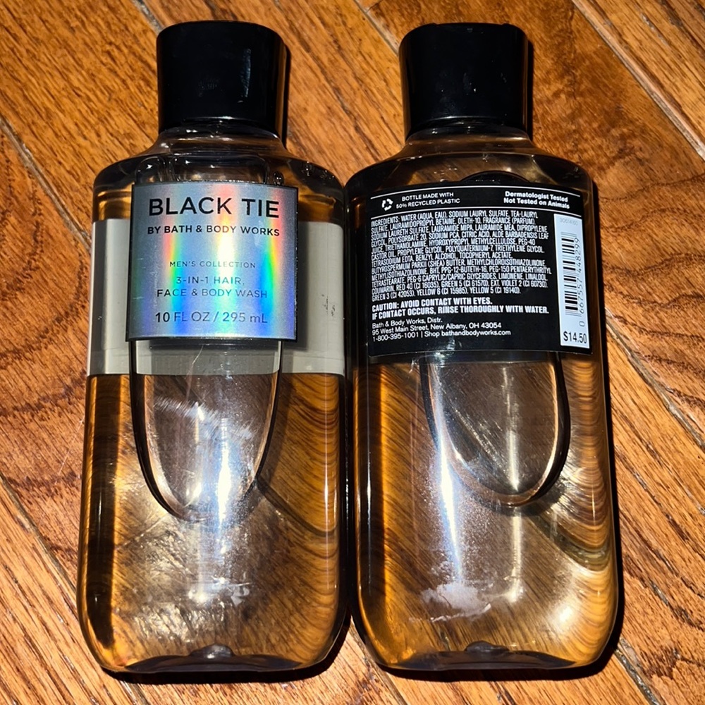 BBW Mens 2pk shower gel Black tie - Picture 2 of 2
